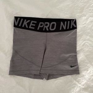 Women’s Gray Nike 3” Spandex Shorts